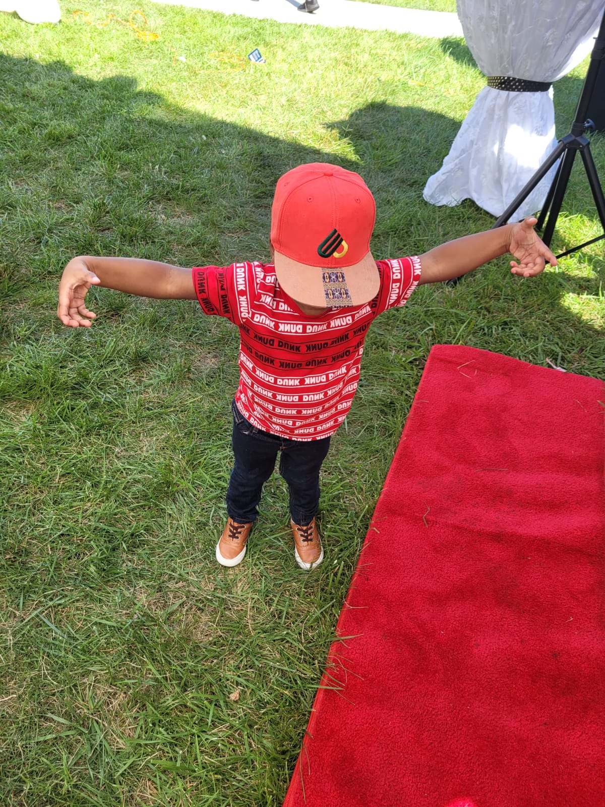 Kids suede 6 panel Snapback Hats, African pattern Cap