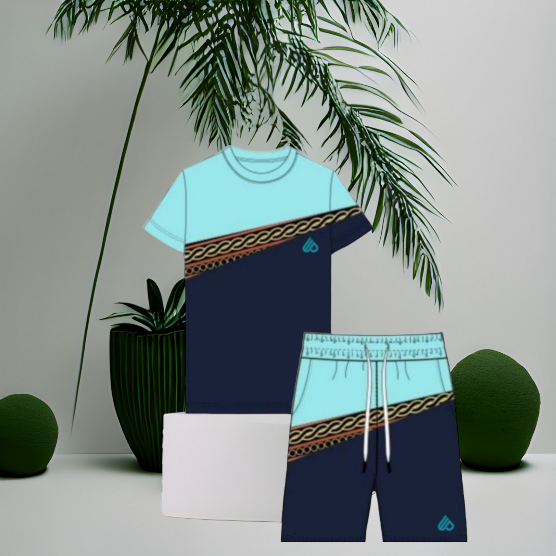 Kid's Toghu African Pattern Print Short Sleeve Shirt and Shorts Set 2 –  Wilney Payo