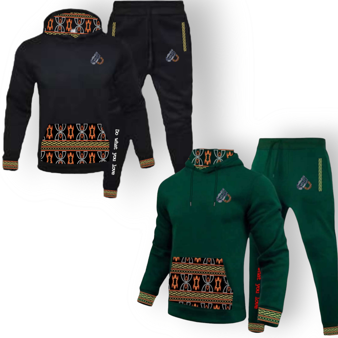 Fashion Tracksuit Toghu African Design Unisex Jogger set.