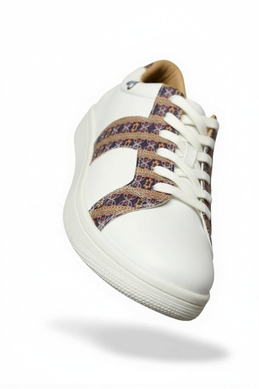 Sneaker unisexe bas à imprimé Mboa Toghu