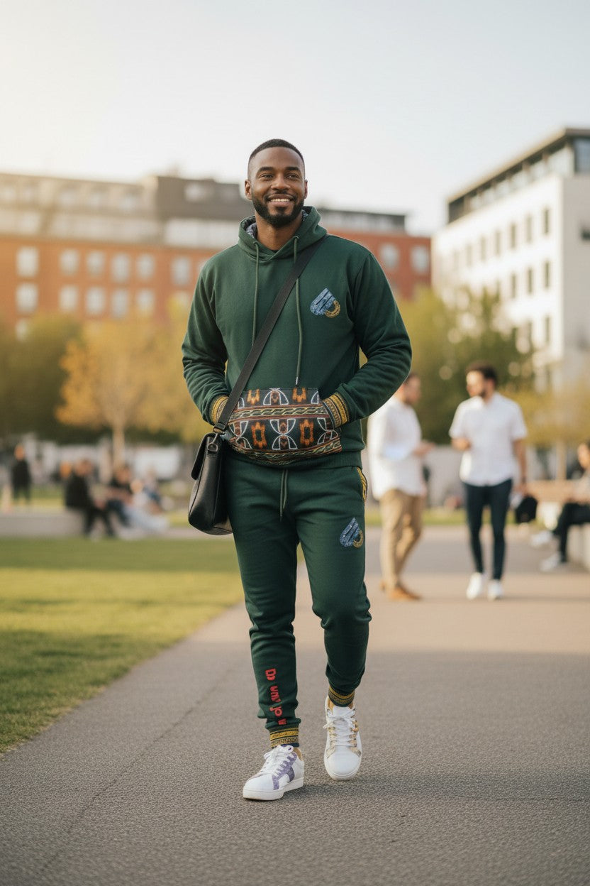 Fashion Tracksuit Toghu African Design Unisex Jogger set.