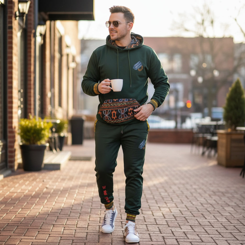 Fashion Tracksuit Toghu African Design Unisex Jogger set.