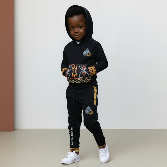 Fashion Tracksuit Toghu Kids African Design Unisex Jogger set.